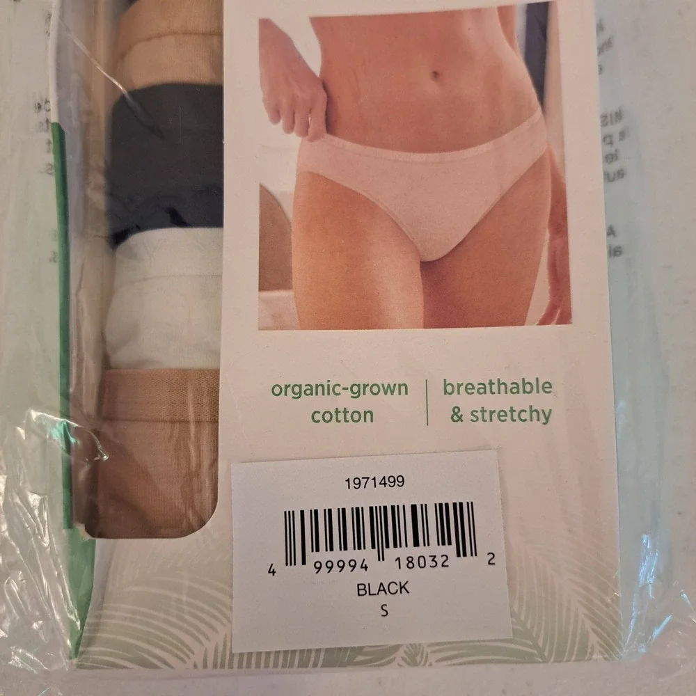 Jockey Womens Underwear S Multi NWT Organic Cotton 5 Pack 1732-224